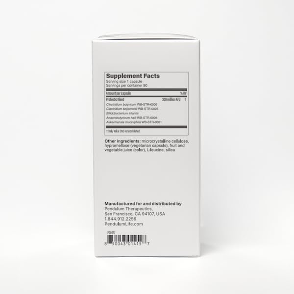 Pendulum Metabolic Daily - Multi-Strain Probiotic with Akkermansia muciniphila to Support Metabolism and Sustain Energy Levels - for Women and Men - 90 Capsules (1 Pack) Pendulum buy supplements canada