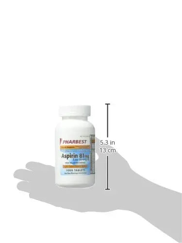 PHARBEST Aspirin 81mg - 1000 Tablets PHARBEST buy supplements canada