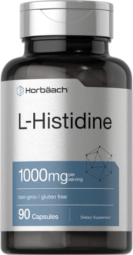 Horbaach L-Histidine 1000mg 90 Capsules | Non-GMO and Gluten Free | Pharmaceutical Horbäach buy supplements canada