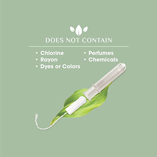 Organyc 100% Certified Organic Cotton Tampons, Plant-Based Eco-Applicator, Regular Flow, 16 Count Organyc buy supplements canada