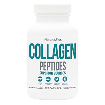 NaturesPlus Collagen Peptides Capsules - Premium Hydrolysed Collagen Supplement Type I, II, III, IV, V and X - Non-GMO, Gluten Free - 90 Capsules Nature's Plus buy supplements canada