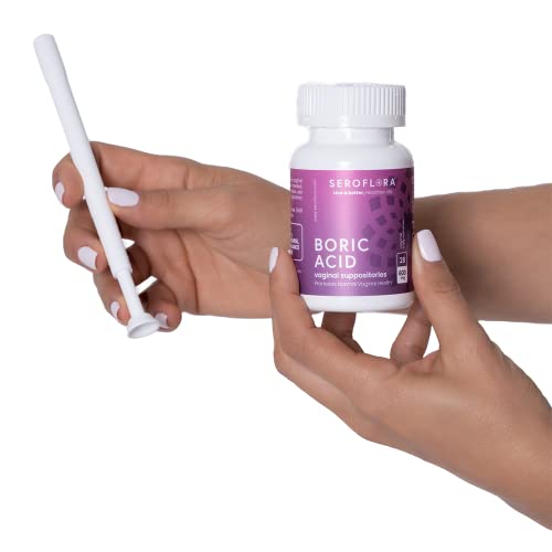 Boric Acid Vaginal Suppositories (28ct) with Disposable Vaginal Suppository Applicators (14ct) Seroflora buy supplements canada