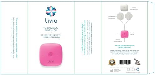 Livia Menstrual Pain Relief Device, Pink - The Off Switch for Period Pain - Portable Unit Livia buy supplements canada