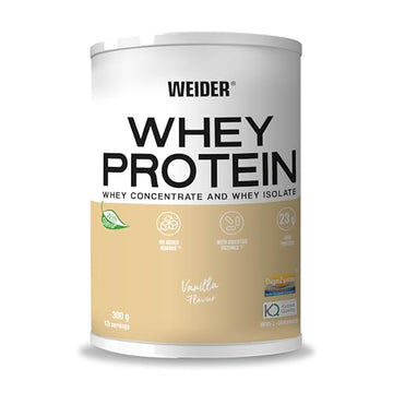 Weider Whey Protein (300g) Vanilla Flavour. Whey Protein from Concentrate and Isolate Weider buy supplements canada