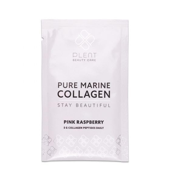 Plent Pure Marine Collagen Pink Raspberry - Stay Beautiful - 5G Collagen Peptides Daily - 30 Sachets Plent buy supplements canada