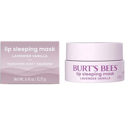 Burt’s Bees Lavender Vanilla Lip Sleeping Mask, With Hyaluronic Acid and Squalane Moisturizer To Instantly Hydrate Lips, Overnight Mask and Treatment, 0.45 oz. Burt's Bees buy supplements canada