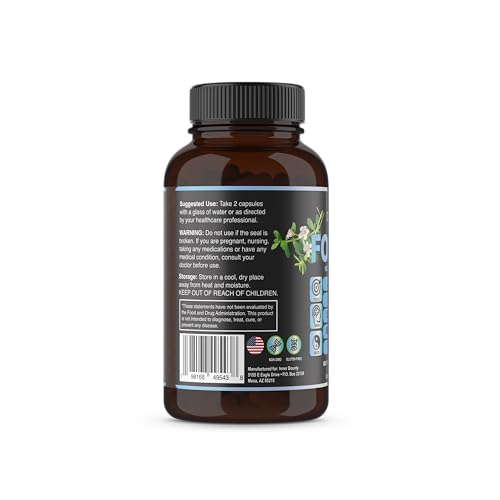 Inner Bounty Focus 14-in-1 Nootropic Brain Supplement with Lions Mane, Alpha GPC Choline, Vitamin C & B12, Taurine, Bacopa - Energy, Cognitive, Memory Support, 60 Filler Free Capsules Inner Bounty buy supplements canada