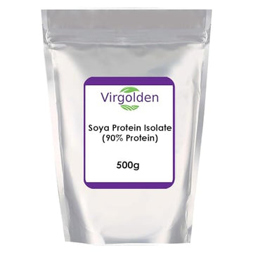 SOYA Protein Isolate 500g (90% Protein) by Virgolden, Unflavoured, Vegan Protein Shake VIRGOLDEN buy supplements canada