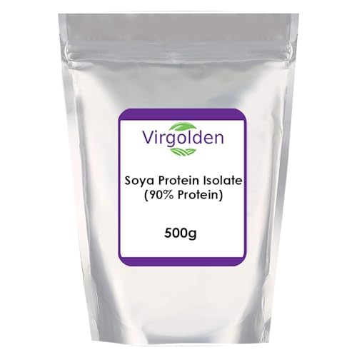 SOYA Protein Isolate 500g (90% Protein) by Virgolden, Unflavoured, Vegan Protein Shake VIRGOLDEN buy supplements canada