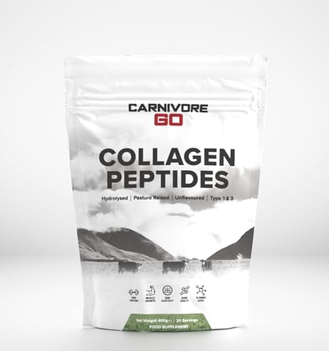 Carnivore Go Grass Fed Bovine Collagen Powder - 400g Hydrolysed Type 1 & 3 Carnivore Go buy supplements canada