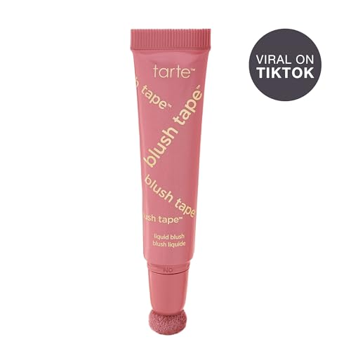 tarte blush tape liquid blush – Buildable Cream Cheek Makeup, Lightweight Formula, Blurs appearance for Radiant Glow, Vegan & Cruelty-Free, full size, rose tarte buy supplements canada