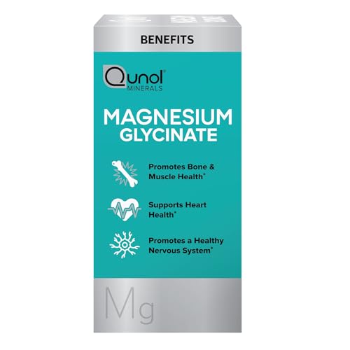 Qunol Magnesium Glycinate 300mg, 100% Glycinate Chelated Magnesium Supplement, 150ct Tablets Qunol buy supplements canada