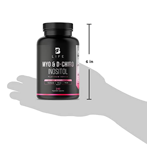 Myo-Inositol & D-Chiro Inositol by B Life - 240 Capsules | Made in USA | 40:1 Ratio B Life Company buy supplements canada
