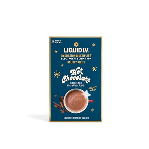 Liquid I.V.® Hydration Multiplier Hot Chocolate | Limited Edition Electrolyte Powder Drink | 2 Pack (12 Servings) Liquid I.V. buy supplements canada