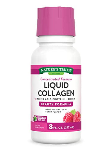 Nature's Truth Liquid Collagen | 8 oz | Non-GMO, Gluten Free Supplement | Natural Berry Nature's Truth buy supplements canada