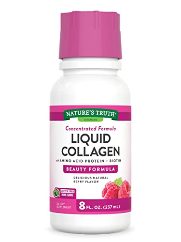 Nature's Truth Liquid Collagen | 8 oz | Non-GMO, Gluten Free Supplement | Natural Berry Nature's Truth buy supplements canada