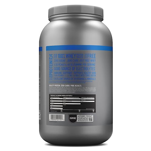 Isopure Protein Powder, Creamy Vanilla Whey Isolate with Vitamin C & Zinc for Immune Isopure buy supplements canada