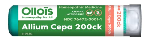 OLLOIS Allium Cepa 200ck Organic & Lactose-Free Homeopathic Medicine, 80 Pellets (Pack of 1) OLLOÏS buy supplements canada