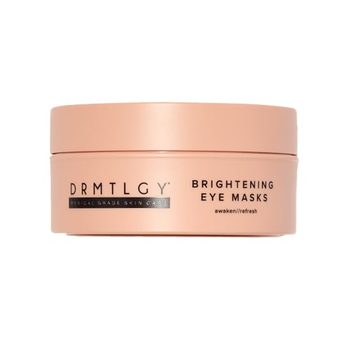 DRMTLGY Brightening Eye Masks – Biodegradable Hydrogel Under Eye Patches with Caffeine, Peptides, Hyaluronic Acid & Niacinamide DRMTLGY buy supplements canada