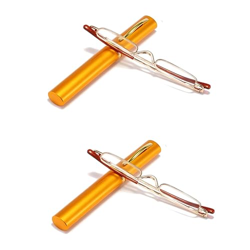 Viseng 2 Pairs Slim Pocket-Sized Metal Reading Glasses: Your Stylish Travel Companion Viseng buy supplements canada