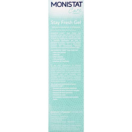 Monistat Stay Fresh Gel, Odor Eliminating Gel for Feminine Care, Fragrance Free Vaginal Gel, Prefilled Monistat buy supplements canada