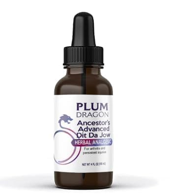 Plum Dragon Ancestors Advanced Dit Da Jow - Herbal Liniment, Sprain - 4 Oz Plum Dragon buy supplements canada