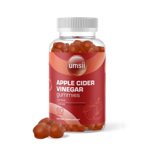 umsii Apple Cider Vinegar Gummies | 1,000 mg Organic Extract | Can Promote Gut Health umsii buy supplements canada