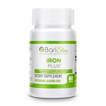 BariSlim Iron Plus Capsules - Formulated for Patients After Weight Loss Surgery Including BariSlim buy supplements canada