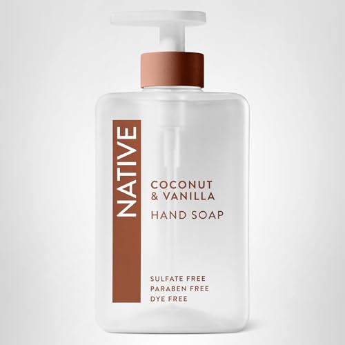 Native Liquid Hand Soap, Coconut & Vanilla Scent, Non-Drying Formula for Soft, Smooth Hands Native buy supplements canada