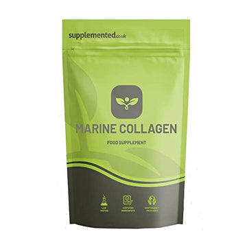 Marine Collagen 180 Capsules 400mg UK Made. Pharmaceutical Grade Type 1 Hydrolysed Supplement. Skin Nails Hair and Joints Supplemented buy supplements canada