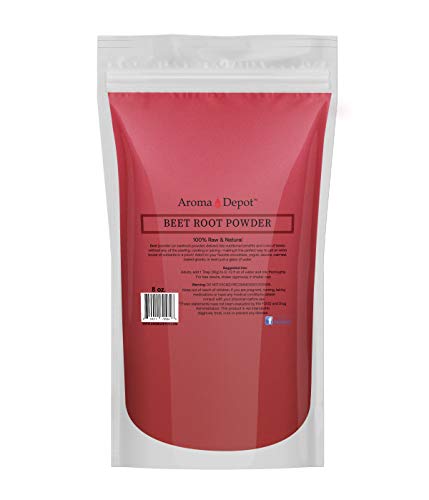 Beet Root Powder 8 oz. by Aroma Depot Raw & Non-GMO I Vegan & Gluten Free I Nitric Aroma Depot buy supplements canada