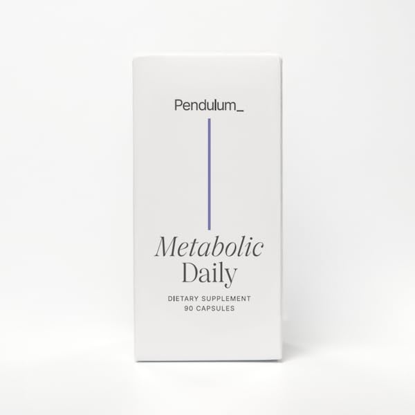 Pendulum Metabolic Daily - Multi-Strain Probiotic with Akkermansia muciniphila to Support Metabolism and Sustain Energy Levels - for Women and Men - 90 Capsules (1 Pack) Pendulum buy supplements canada