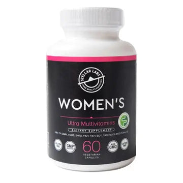 Stellar Labs Low FODMAP Vegan Women's Ultra Multi-Vitamin | Easy to Digest Daily Multivitamin Without Iron | Low Energy Supplement, Female Support | Stellar Labs buy supplements canada