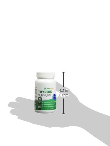 NusaPure Thyroid Support Supplement (Non-GMO) 120 caps, Ashwaganda, Iodine, Zinc, kelp, Vitamin B12, L-Tyrosine, Selenium, Copper NusaPure buy supplements canada