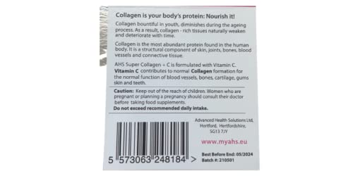 AHS Super Collagen Plus C Tablets - Pack of 250 Tablets (Also 120 + 90 Counts) 3 Sizes! 6000MG PER AHS buy supplements canada