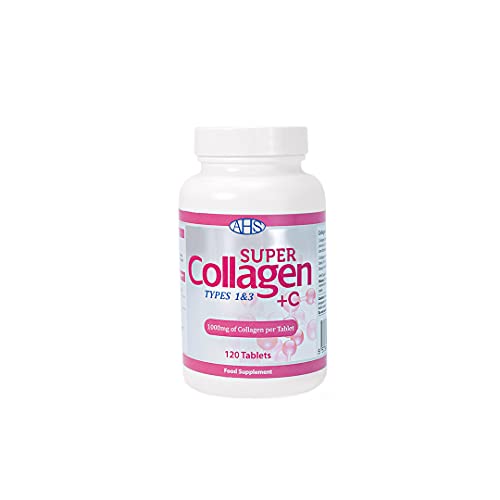 AHS Super Collagen + Vitamin C Tablets 120 Tablets - 6000mg Collagen per Serving - 1 Month Supply AHS buy supplements canada