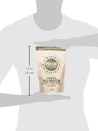 Pulsin - Unflavoured Vegan Pea Protein Powder - 250g - 8.0g Protein, 0g Carbs, 41 Kcals Per Serving Pulsin buy supplements canada