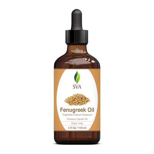 SVA Fenugreek Oil 4oz (118ml) Premium Carrier Oil with Dropper for Hair Care, Hair Oiling, Scalp Massage SVA ORGANICS buy supplements canada