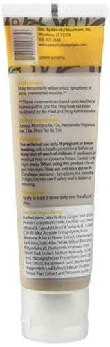 Peaceful Mountain Arnica Plus Homeopathic Gel - Natural Homeopthic Gel for Sore or cramping Muscles - 2oz Peaceful Mountain buy supplements canada