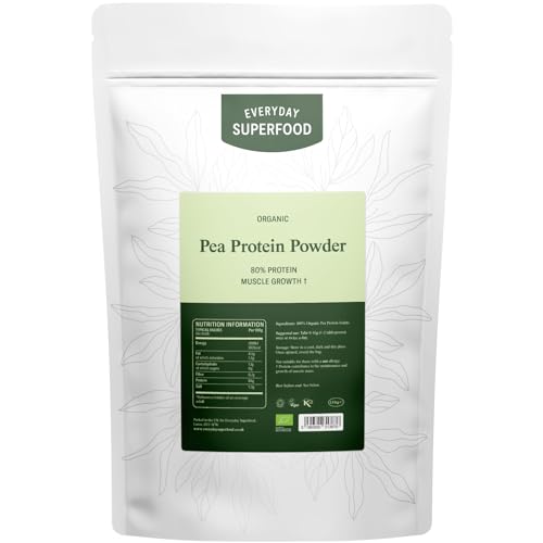 Everyday Superfood Organic Pea Protein Powder 1.8kg, 80% Protein, Unflavoured, Vegan & Kosher Everyday Superfood buy supplements canada