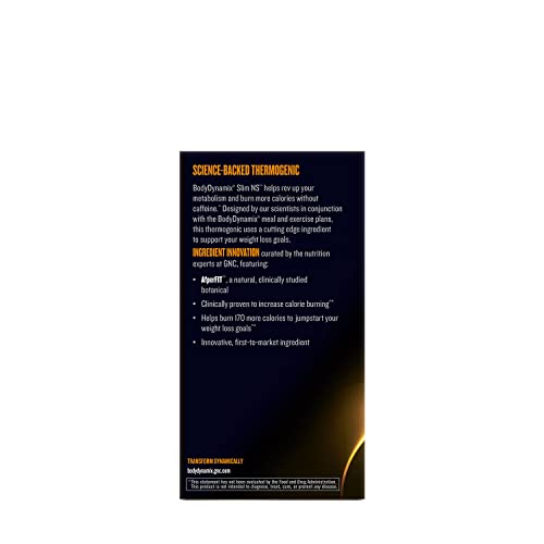 BodyDynamix Slim NS | Non-Stim Thermogenic | 60 Count GNC buy supplements canada