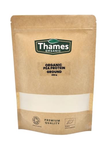 Thames Organic Organic Pea Protein Ground - Premium Vegan Supplement for Muscle Growth & Dietary Plans 250g Thames Organic buy supplements canada