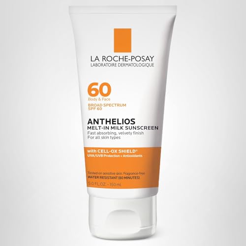 La Roche-Posay Anthelios Melt-In Milk Sunscreen SPF 60, Sunscreen For Body & Face, Broad Spectrum SPF + Antioxidants, Oil Free La Roche-Posay buy supplements canada