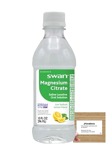Swan Lemon Magnesium Citrate Oral Solution (10 oz), Natural Lemon Flavor, Gentle Deal Dave buy supplements canada