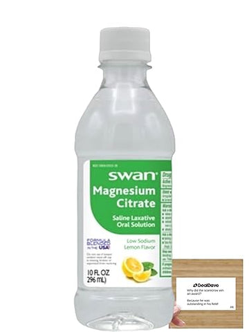 Swan Lemon Magnesium Citrate Oral Solution (10 oz), Natural Lemon Flavor, Gentle Deal Dave buy supplements canada