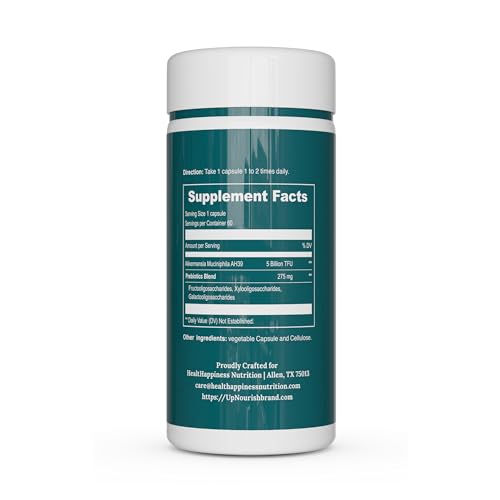 Akkermansia Muciniphila Probiotics for Digestive Health - 5 Billion TFU Akkermansia Probiotic UpNourish buy supplements canada