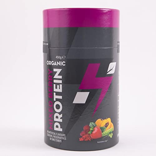 Hylife Nutrition - Organic Protein Powder - Mixed Berry Vegan Protein Powder (450g - 15 Servings) Hylife Nutrition buy supplements canada