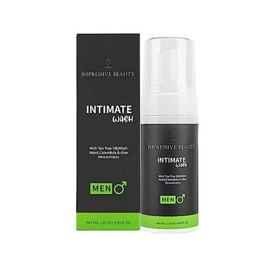 Impressive Beauty Intimate Wash for Men Natural Organic with Tea Tree Oil | pH Balanced Foam Cleansing Impressive Smile buy supplements canada