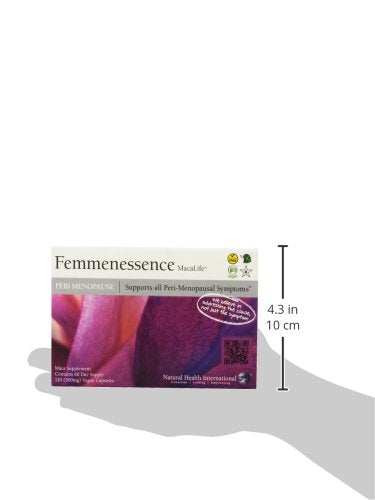 Femmenessence® MacaLife® – Clinically Proven Perimenopausal Organic Vegan Supplement for Natural Hormone Balance, Symptom Relief, Heart & Mood Support (120 Capsules, 60 Day Supply) Natural Health International buy supplements canada