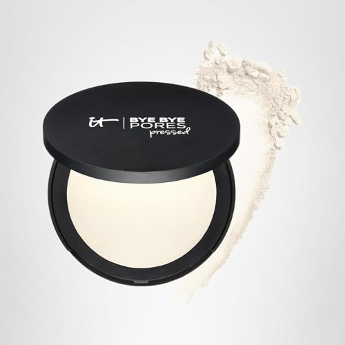 IT Cosmetics Bye Bye Pores Pressed Finishing Powder - Universal Translucent Shade - Contains Anti-Aging Peptides, Hydrolyzed Collagen & Antioxidants - 0.31 oz IT Cosmetics buy supplements canada